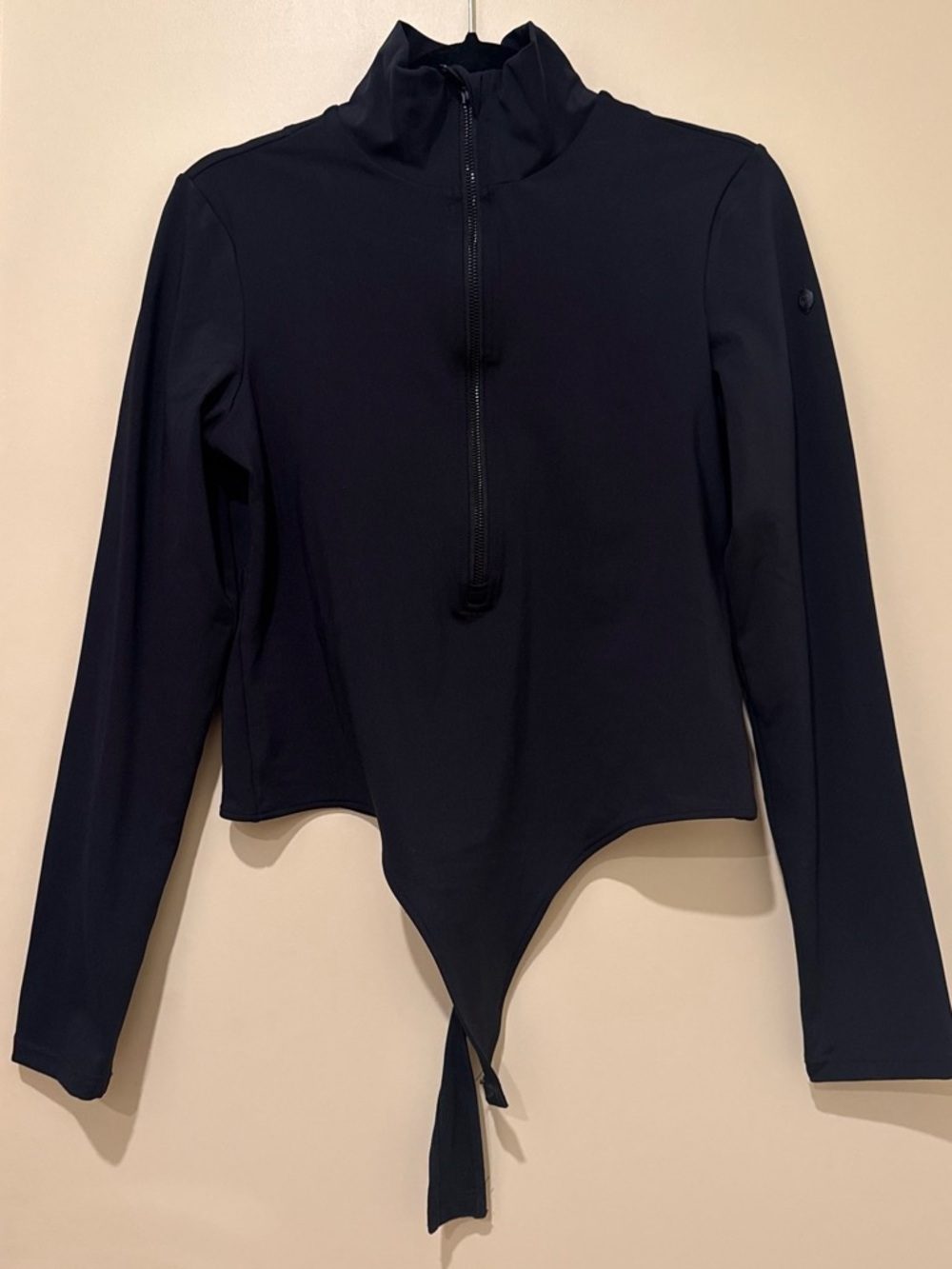 Goldbergh Black and Gold Logo Zip Jacket